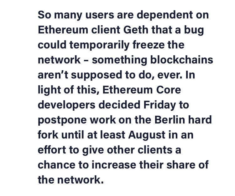 Update:  https://www.coindesk.com/ethereum-developers-delay-berlin-hard-fork-to-stem-client-centralization-concerns