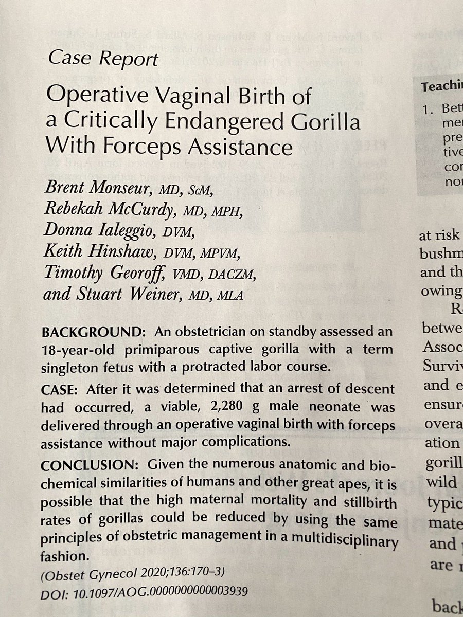 This is possibly the greatest thing <a href="/greenjrnl/">The Green Journal</a> has ever published <a href="/acog/">ACOG</a>