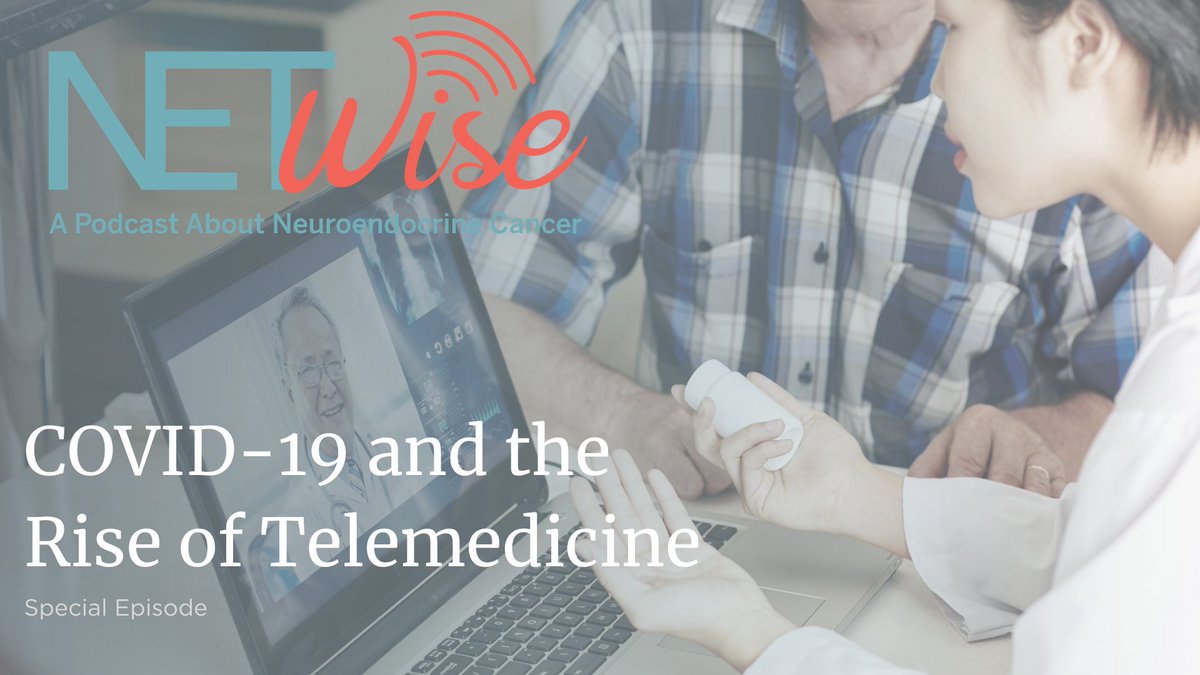 CureNETs's tweet photo. New #NETRF #NETWise podcast. Hear how #Telemedicine #Telehealth is helping to keep those with #NETcancer connected to their care team during #COVID19.  @helops79  @LACNETS  @CarcinoidNETs #LetsTalkAboutNETs https://t.co/i76wNKHTdT https://t.co/8lv7Ov7Rdo