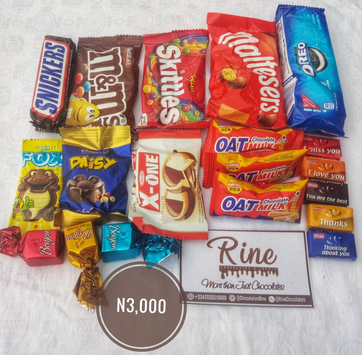 This is another type of our EAT TILL YOU DROP Chocolate Box.It could come in any of the boxes or we could curate yours.It is 3,000 naira only.