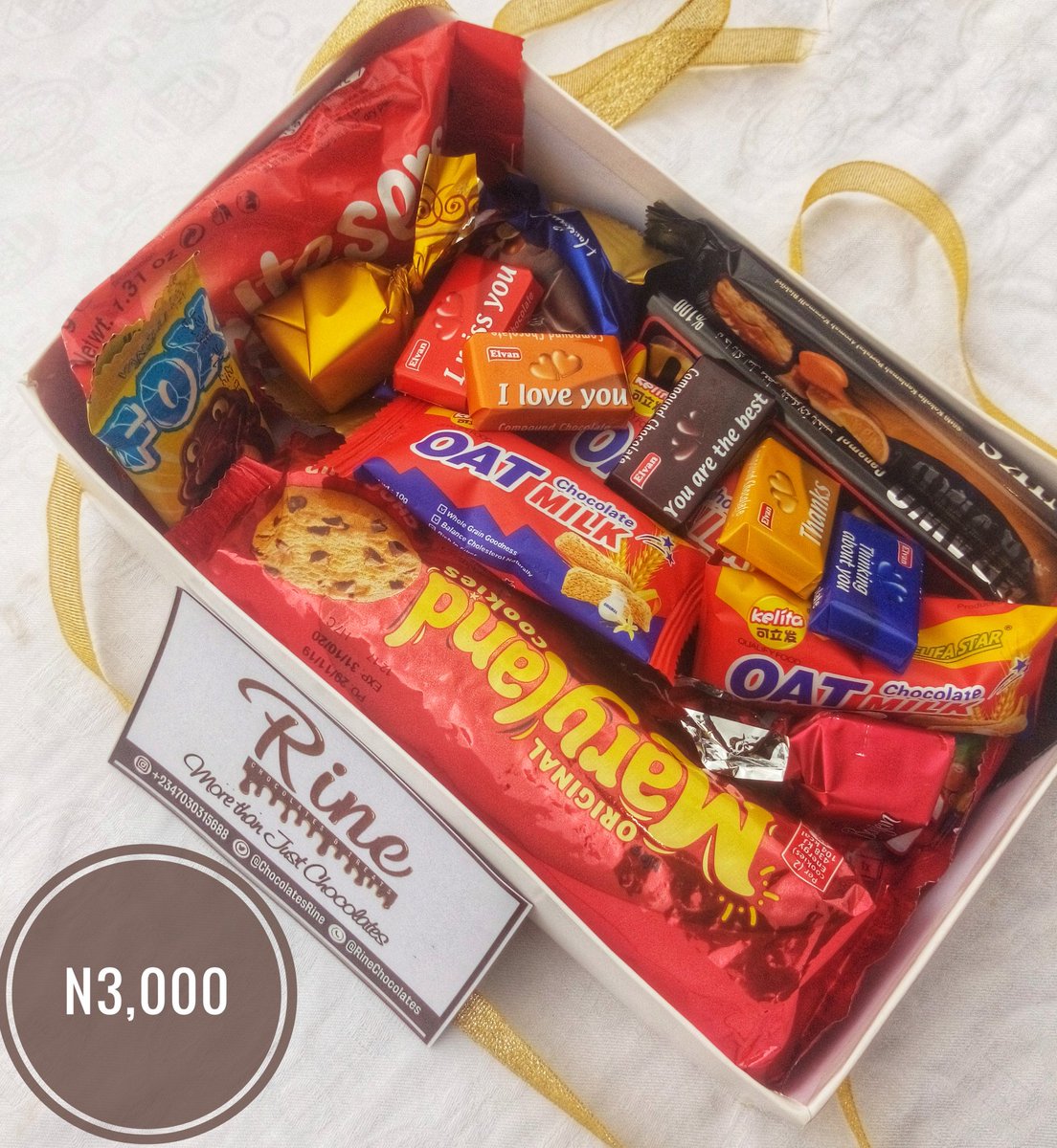 This is another type of our EAT TILL YOU DROP Chocolate Box.It could come in any of the boxes or we could curate yours.It is 3,000 naira only.