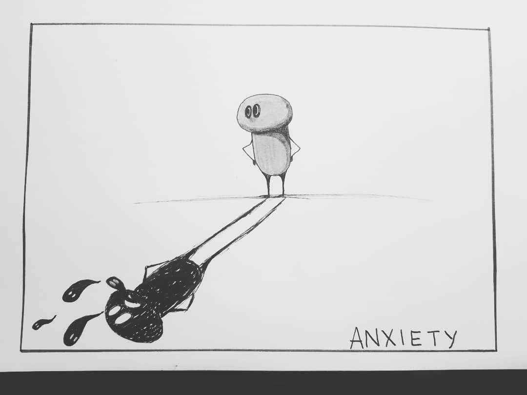 Boojumsblood's tweet photo. Anxiety isn't always seen or heard. #drawingoftheday #InkDrawing #Anxiety #simpledrawings https://t.co/RvMAhJWd31