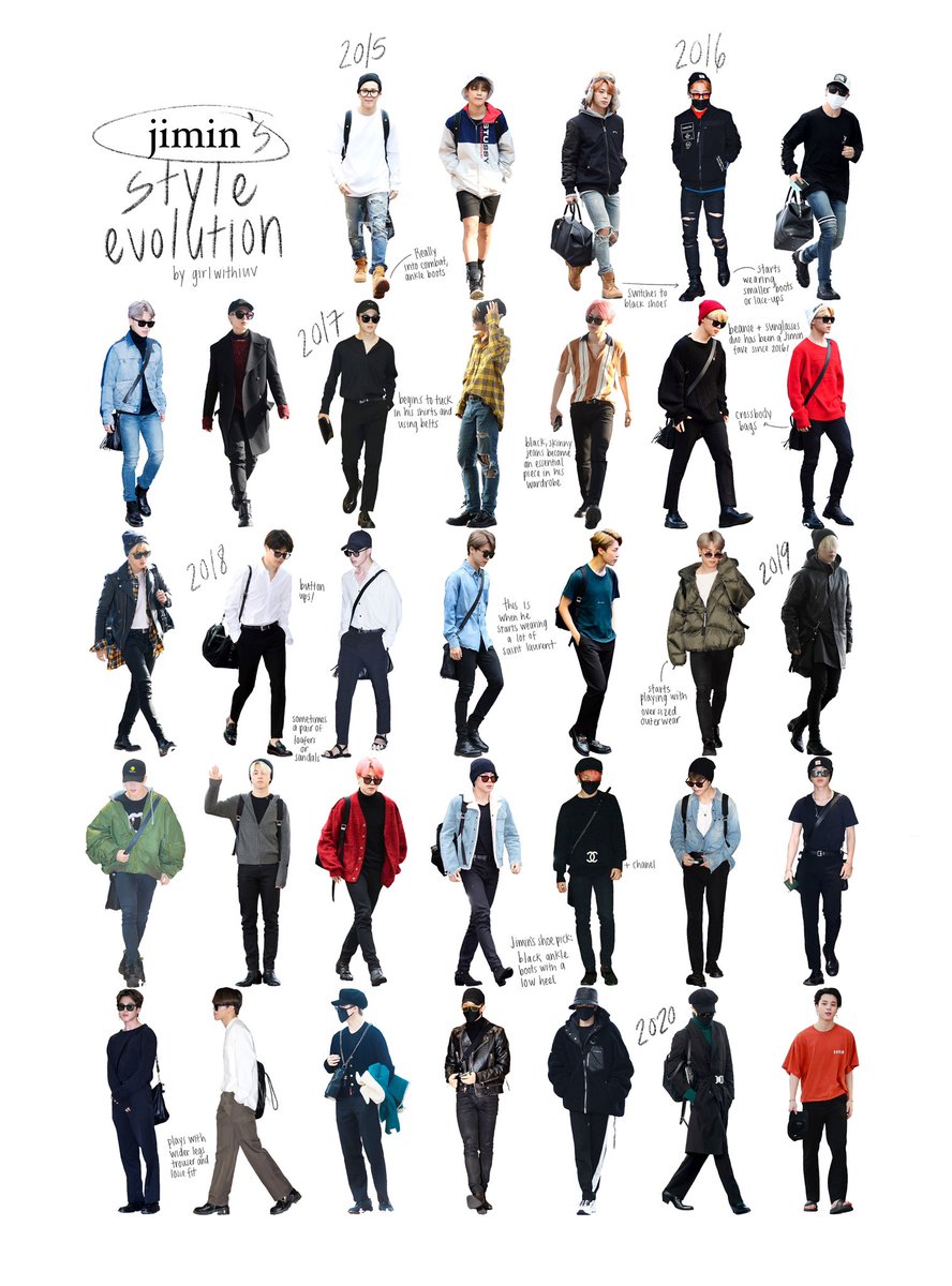 bts style evolution,their style throughout the years(4/7)