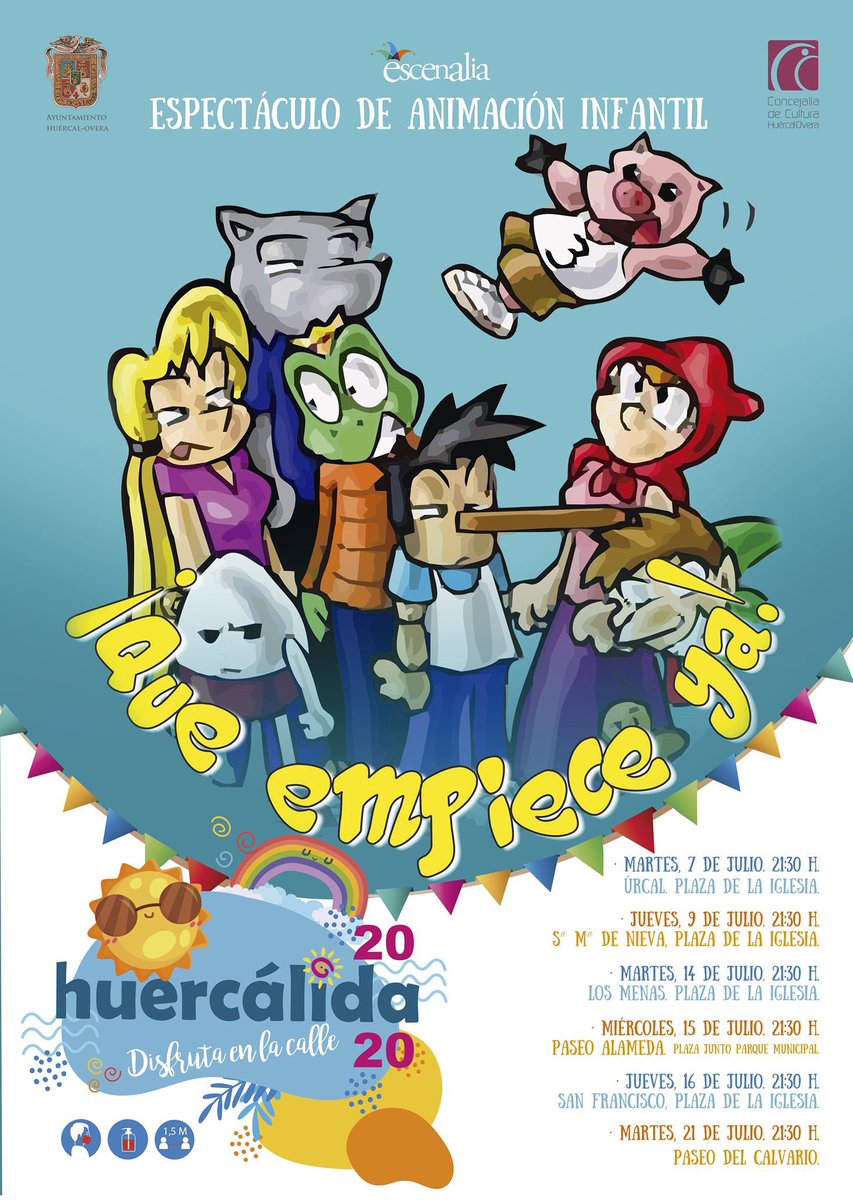 La Cultura se disfruta este verano en la calle en #HuercalOvera con la programación de Huercálida 2020 que incluye un total de 11 propuestas todas ellas al aire libre. Se inicia el próximo martes 7 de julio. 
Más info 👉🏻 bit.ly/31rBe3f
#Huercalida