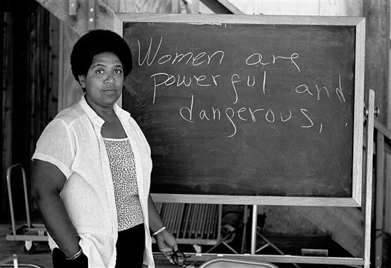 Audre Lorde was a writer, feminist & civil rights activist. She made lasting contributions to feminist theory, critical race studies & queer theory.”I write for women who...do not have a voice [as] they were so terrified [as] we are taught to respect fear more than ourselves.”
