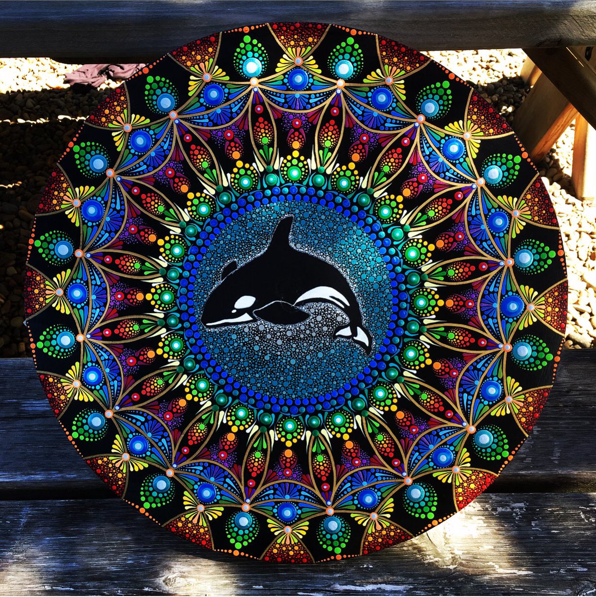 Freebird8626's tweet photo. @GeorgeTakei Hey! I just wanted to share some of my art with you! I’m an aspiring Mandala artist and have created a new and unique style of mandala that I call “kaleidoscope mandalas”. Hope you like them! https://t.co/okClA7gU52