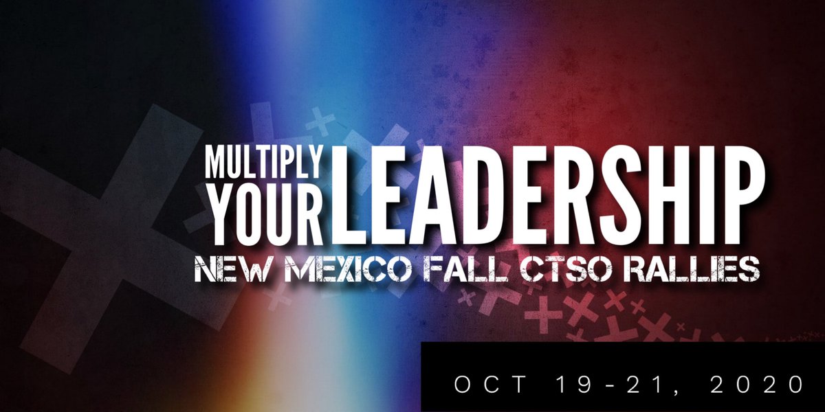 Mark your calendars now and we get ready to Multiply Your Leadership with our NMCTSO Fall Rallies! More information coming soon! #IAMNMCTSO