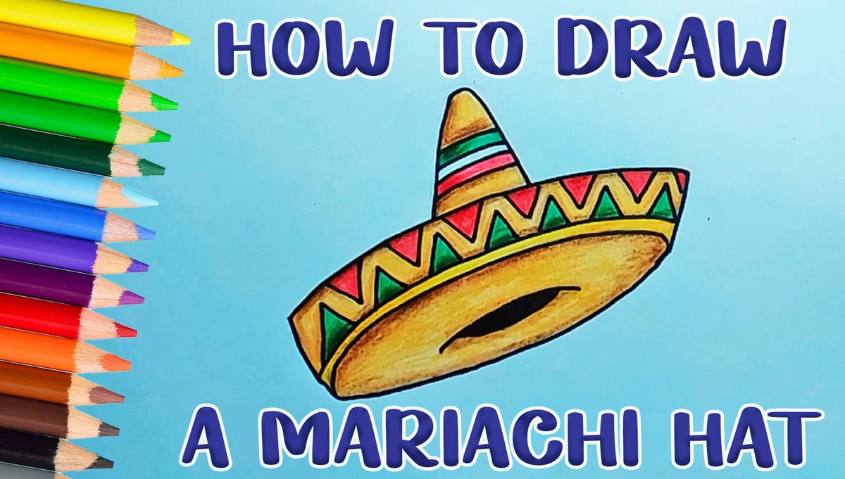 Drawings_Land's tweet photo. How to Draw a MARIACHI HAT Easy Step by Step https://t.co/SOJSfqbUbl via @YouTube https://t.co/ETWa9P1zcb