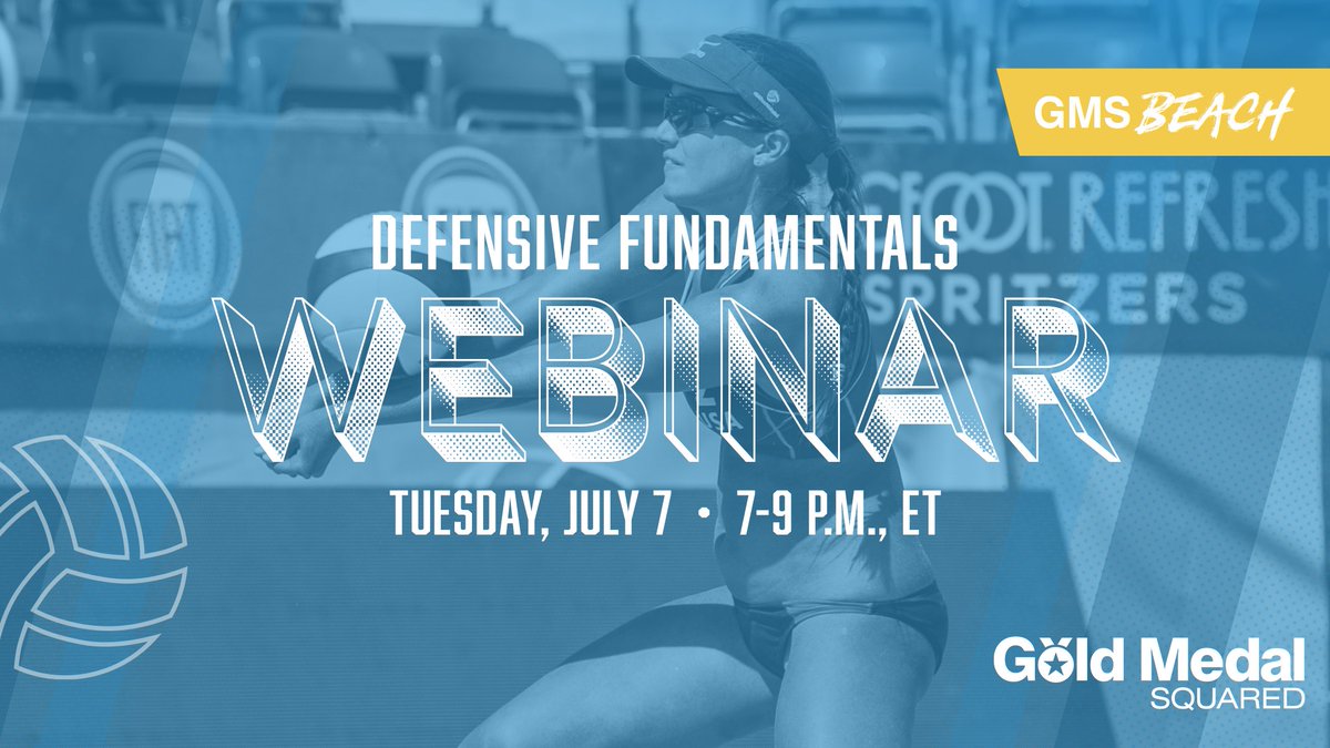 As the calendar turns to July, that means our Defensive Fundamentals webinar is 1️⃣ week away! Register soon to reserve your spot! 

☑️ Register here: bit.ly/GMSBeachJuly7

#GMSBeach
