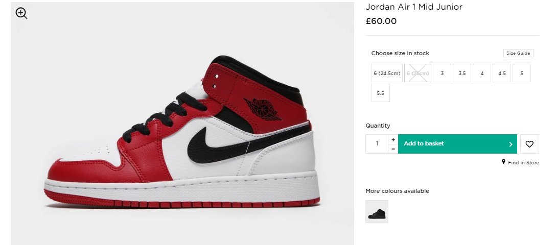 jordan 1 junior jd