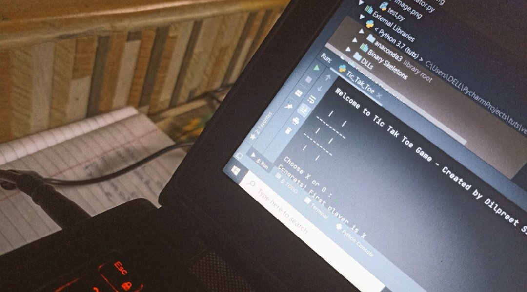 Dilpreetkoh's tweet photo. Day 2/10
Today I'm stuck with while loops.
#whileloop
#Python
#tictaktoe #100DaysOfCode #10dayscodingchallenge https://t.co/tFahIZgfK0