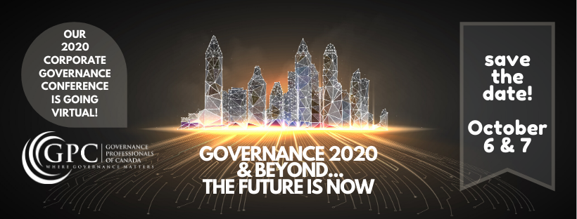 I had a tour of Governance Professionals of Canada (GPC) virtual conference and it is truly amazing. Fine opportunities for networking, learning and even a virtual trade show which we are proud to support. All the value of their conference without ever getting on a plane!