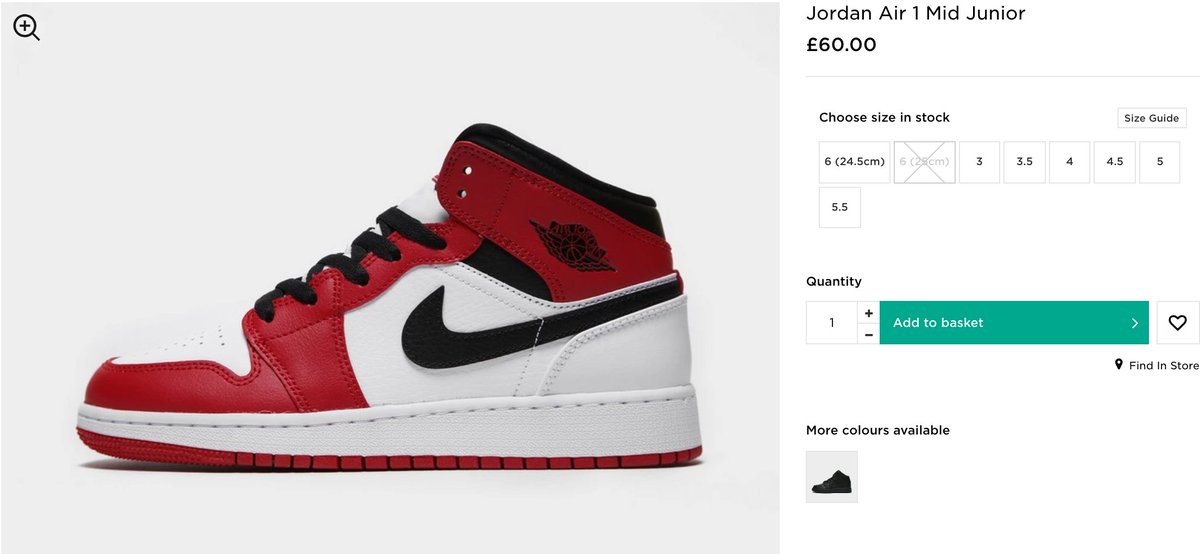 red and white jordan 1 junior