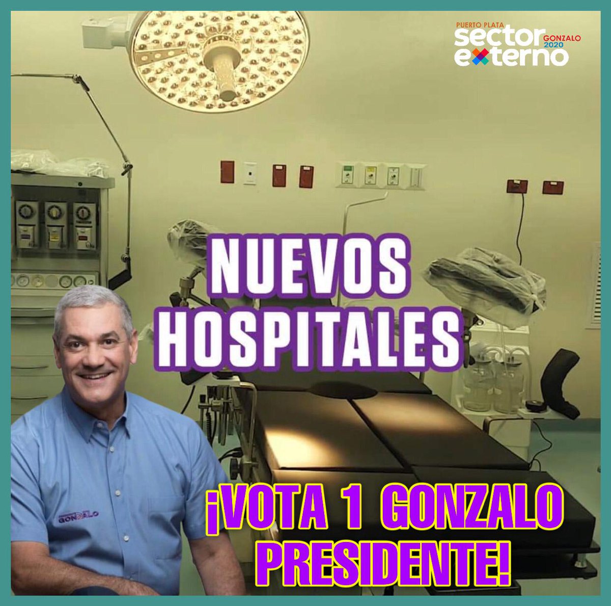 Anthony40131066's tweet photo. *GONZALO: Es más Hospitales*
#GonzaloPresidente2020 
#SangreNueva. https://t.co/Y67CUC38M5
