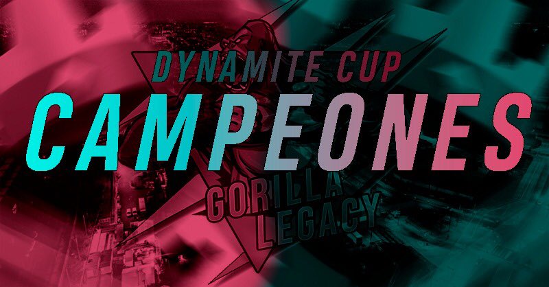 Anunciamos nuestra victoria en contra de OlimpoSquadVe para así hacernos con un primer lugar en la #DynamiteCup

Rooster:
•@johan_alvardo 
•@AlanMJ28 
•<a href="/JosueRT5/">JosueRT</a> 
•<a href="/ErickRoyale9/">.</a> 
•Chiken

Muy buen juego equipo #GoGorillas