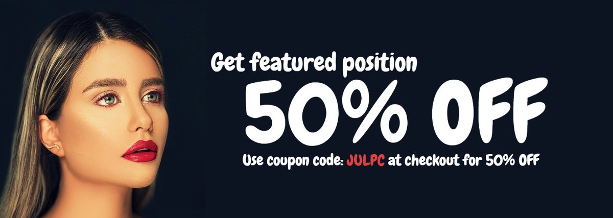 CanadaCompanio2's tweet photo. July Promo
50% OFF on all ad packages
Simply enter the promo code: JULPC at checkout
https://t.co/NwnJJ1qkqE……………… https://t.co/NtZmHLJ7co