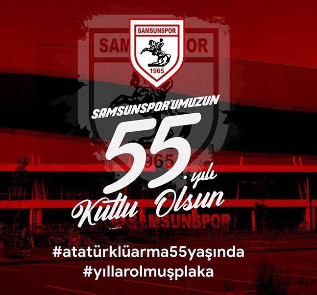 55. Yıl dönümümüzde beklenen Şampiyonluğumuz geldi. Kutlu olsun, Şükürler olsun. 🔴⚪️⚫️ #ŞAMPİYONSAMSUNSPOR #atatürklüarma55yaşında