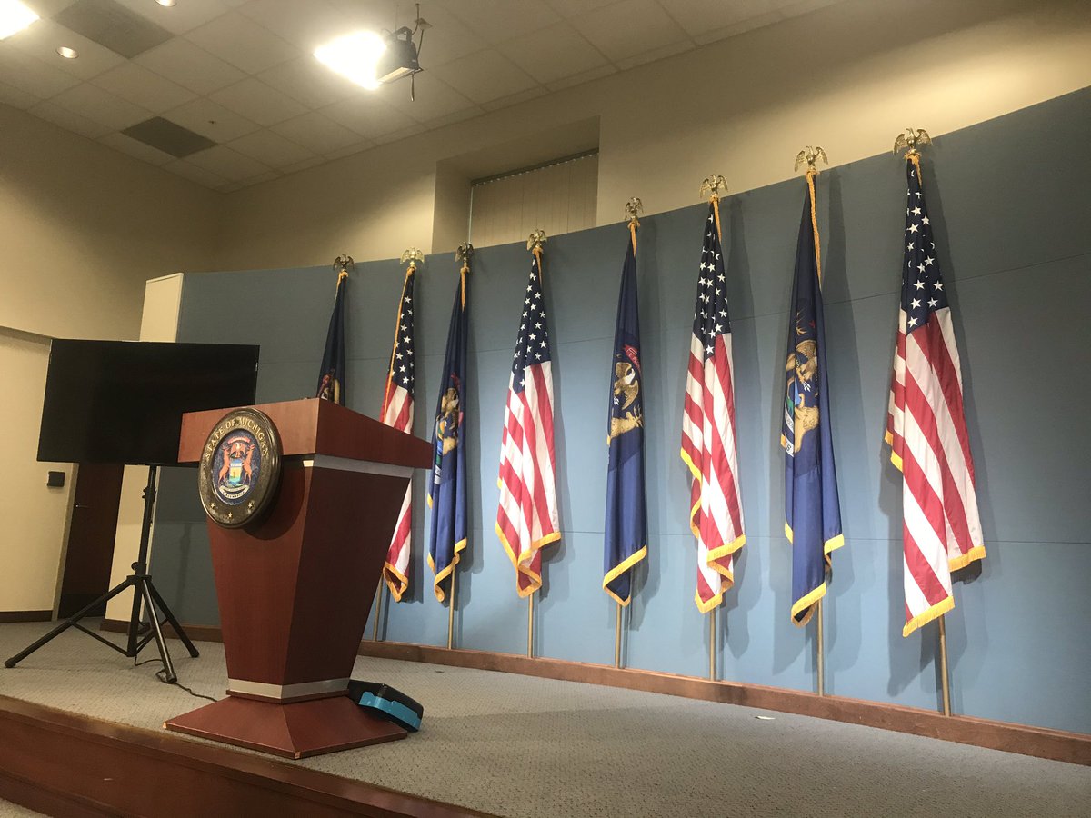 HAPPENING SOON: In about 10 minutes,  @GovWhitmer will hold a press briefing to talk about  #COVID19 and more.What could come up:-Moving back regions of the state seeing spikes-$2.2B supplemental budget plan -Schools re-opening planWATCH LIVE   https://wwmt.com/news/state/whitmer-expected-to-discuss-budget-deal-to-patch-shortfall-covid-19-update-and-schools