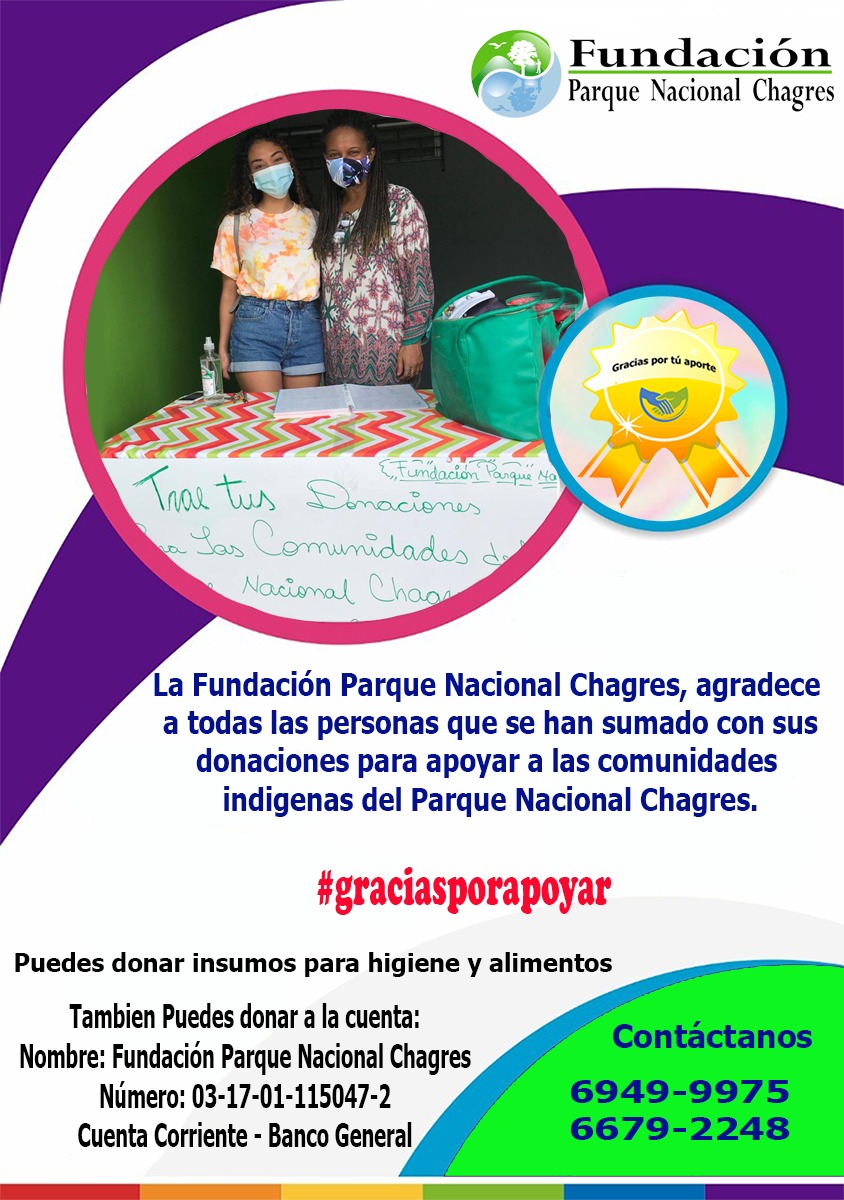 FundaChagres's tweet photo. Agradeciendo la colaboración y aportes recibidos, para las comunidades indigenas del Parque Nacional Chagres! #sumate https://t.co/7yXf5y5fv3