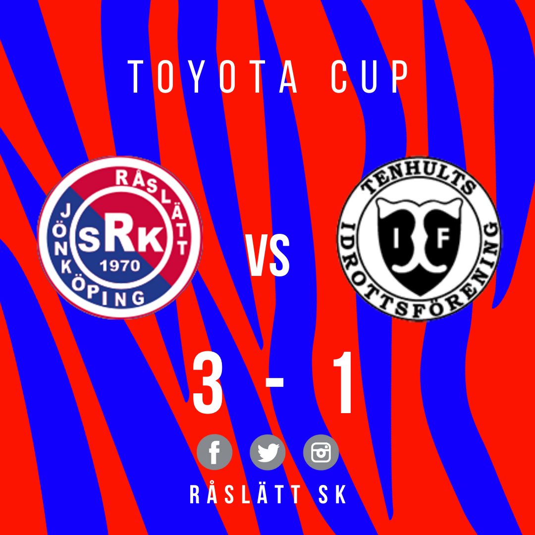 Vinst mot Tenhult och vi är därmed vidare till nästa omgång i Toyota Cup!❤️💙