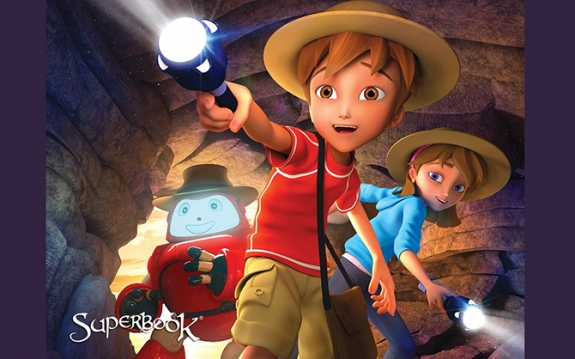 what was that weird anime about christianity, with the kids who went back to Jesus Times with their pet robot?No, not Flying House, the other one... Superbook!