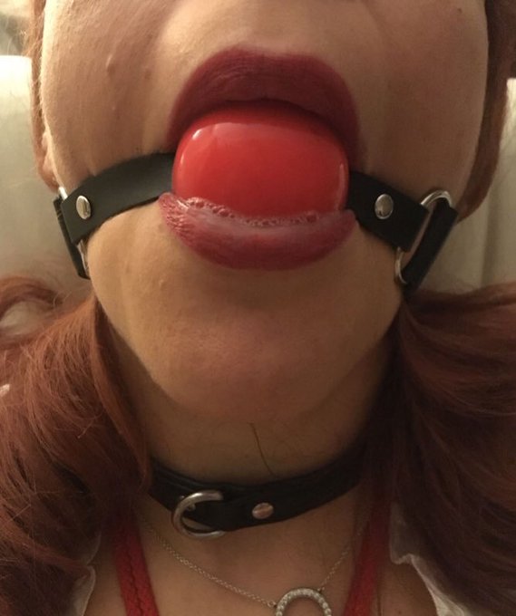 Rope bound and gagged.... drool is building ready to start pouring from my lips as Sir @fondofgags starts