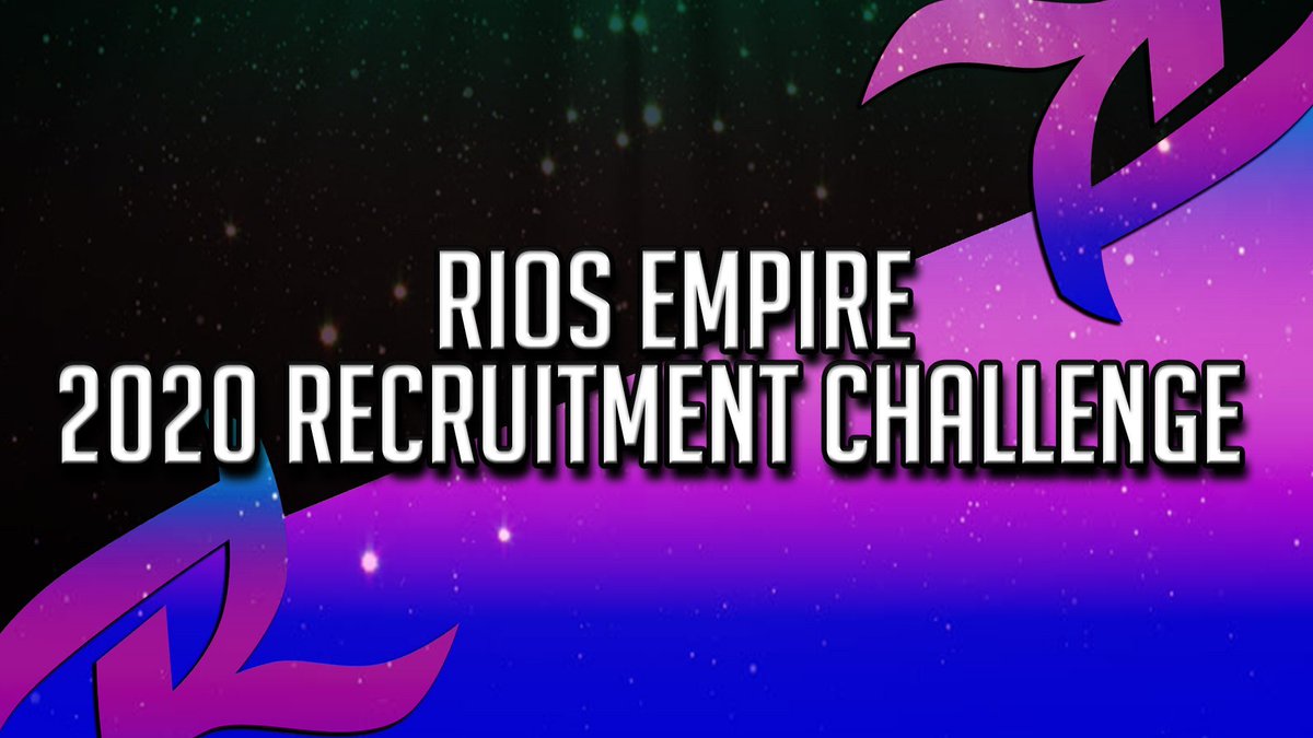 RiosEmpire's tweet photo. Rios Empire 2020 Recruitment Challenge is now OPEN until July 19th! #FlowWithUs #RiosRC 🌊

https://t.co/p99nQnmluy https://t.co/vE5wzXvlms