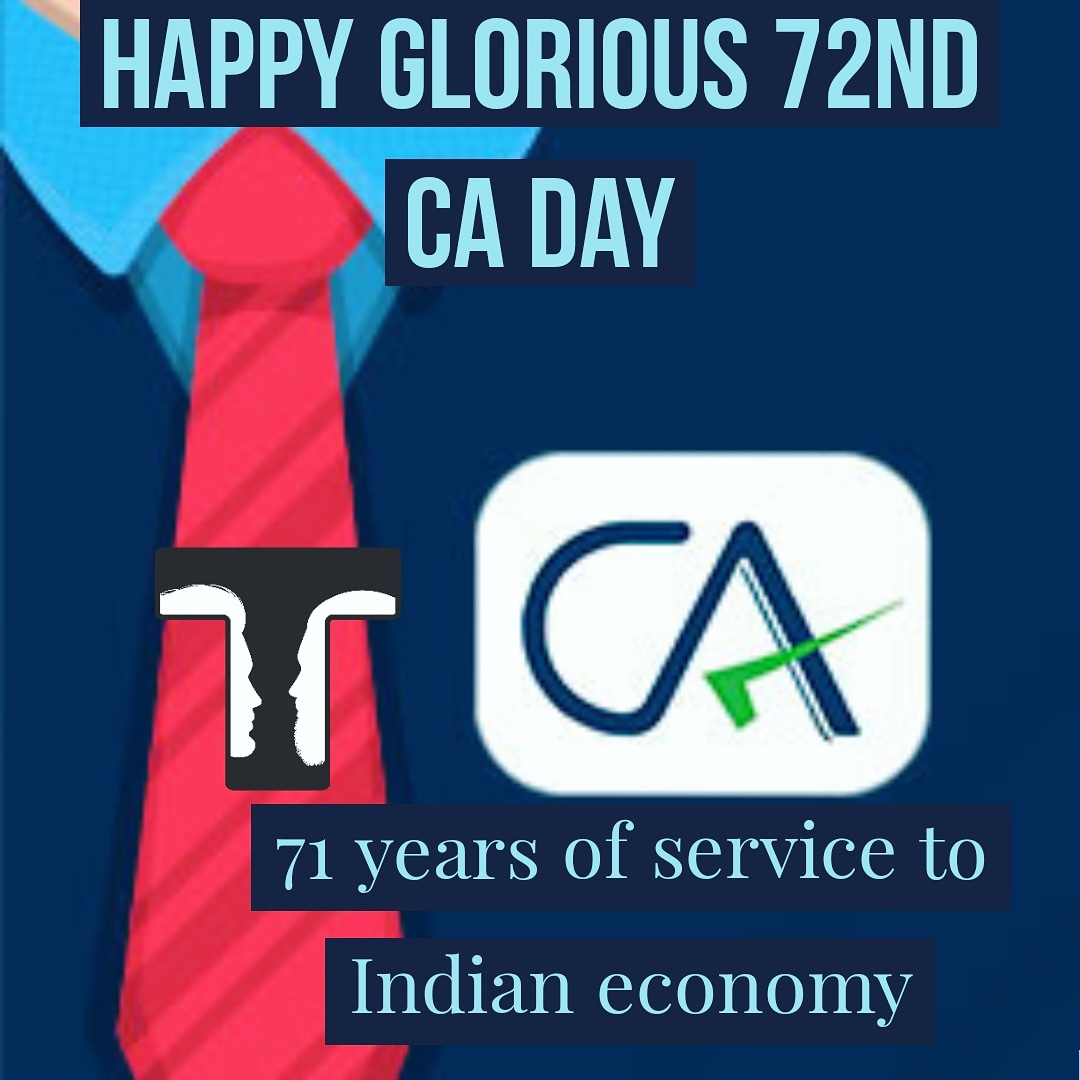 CA_THAPPA's tweet photo. Congratulations to both chief warriors of corona who working day night
CA's busy in saving economy
&
Doctors busy in saving lives
Happy CA Day
Happy doctors day
#CADay #ICAI
#partnerinnationbuilding
#71yearsofservice https://t.co/Mpf6ljd273