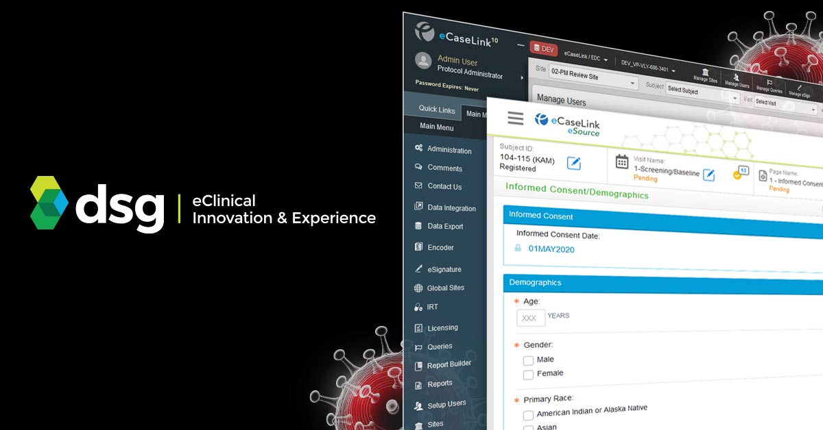 DSGedc's tweet photo. DSG's unified #eCaselink platform addresses various #clinicalstudy requirements. Find out how our platform can help #decentralizedtrials and empower #patients and sites sponsors.
#lifescience #virtualtrials #clinicaltrials #clinicalresearch https://t.co/vxrTscL52M
