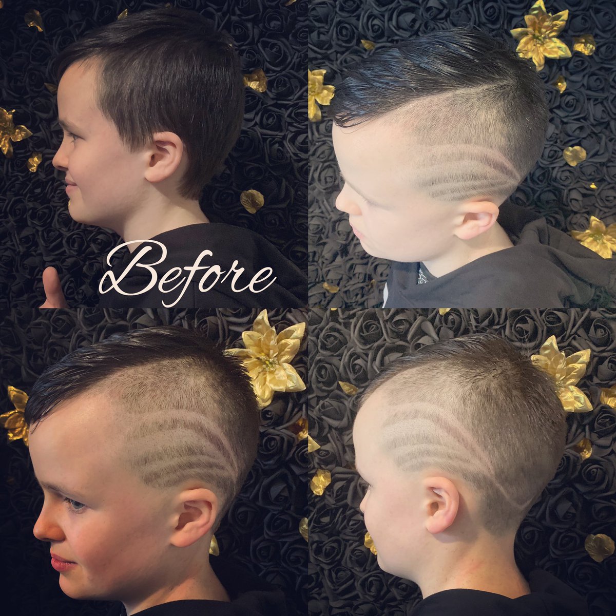 Sashjane2's tweet photo. The hairdresser I now am (still feels crazy saying that) had a client that lives with me ask for a whopper haircut today my 3rd go at boys/men’s hair can’t wait for my barbering course https://t.co/YoWvudSxWX