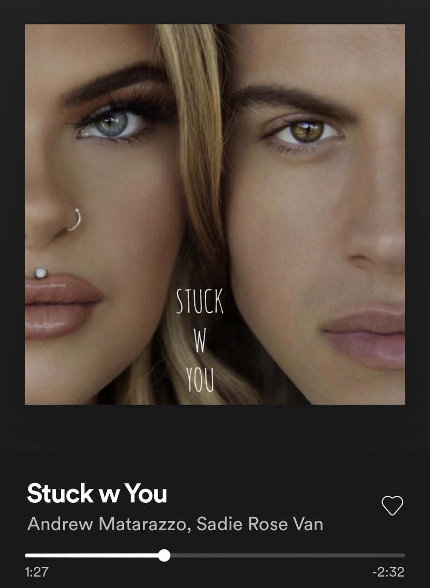 My ‘Stuck W You’ cover w <a href="/sadierosevan/">Sadie</a> is now available on Spotify + all streaming platforms!

open.spotify.com/track/6ztrV7Tl…