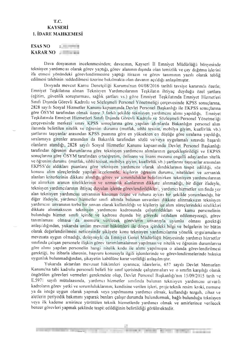 Siper_Sen's tweet photo. Kayseri’de Teknisyen Yardımcısı olarak görev yapan üyemiz görev tanımı içinde olmayan temizlik ve çay dağıtma işlerini yapması yönündeki görevlendirmesi üzerine açtığı davayı kazanmıştır. https://t.co/nI99QSxBCF