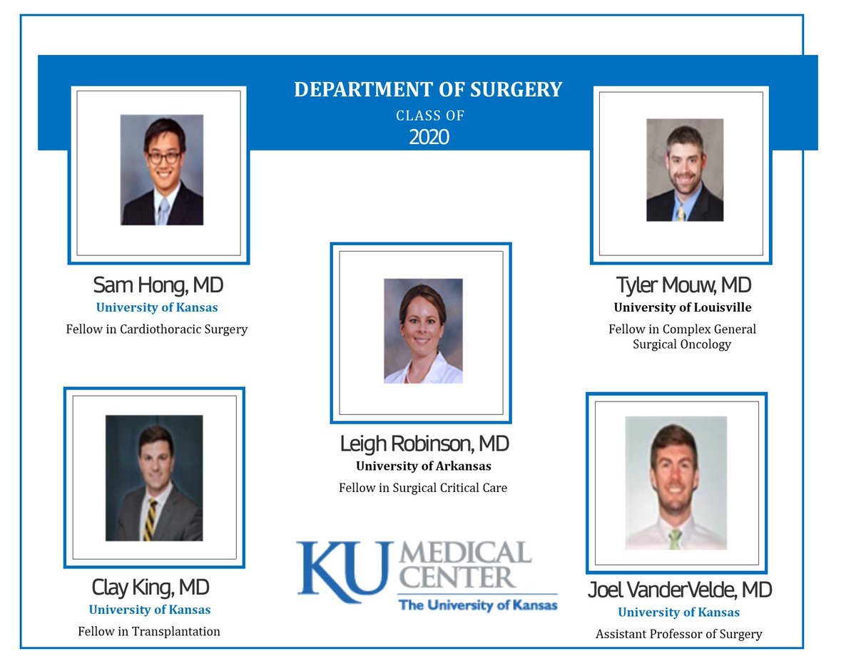 Congratulations to our graduating class of 2020 Surgeons!