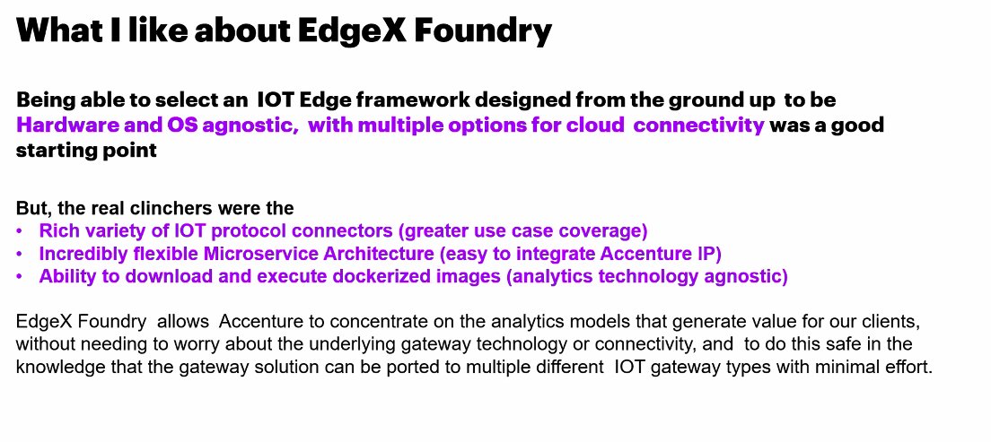 EdgeXFoundry's tweet image. Thank you to @Accenture for presenting how they use @EdgeXFoundry in its AIP + #edgecomputing platform this morning in the #EdgeXIoT TSC Vertical Solutions meeting. Stay tuned here for more details about the use case! @LF_Edge #opensource #edge