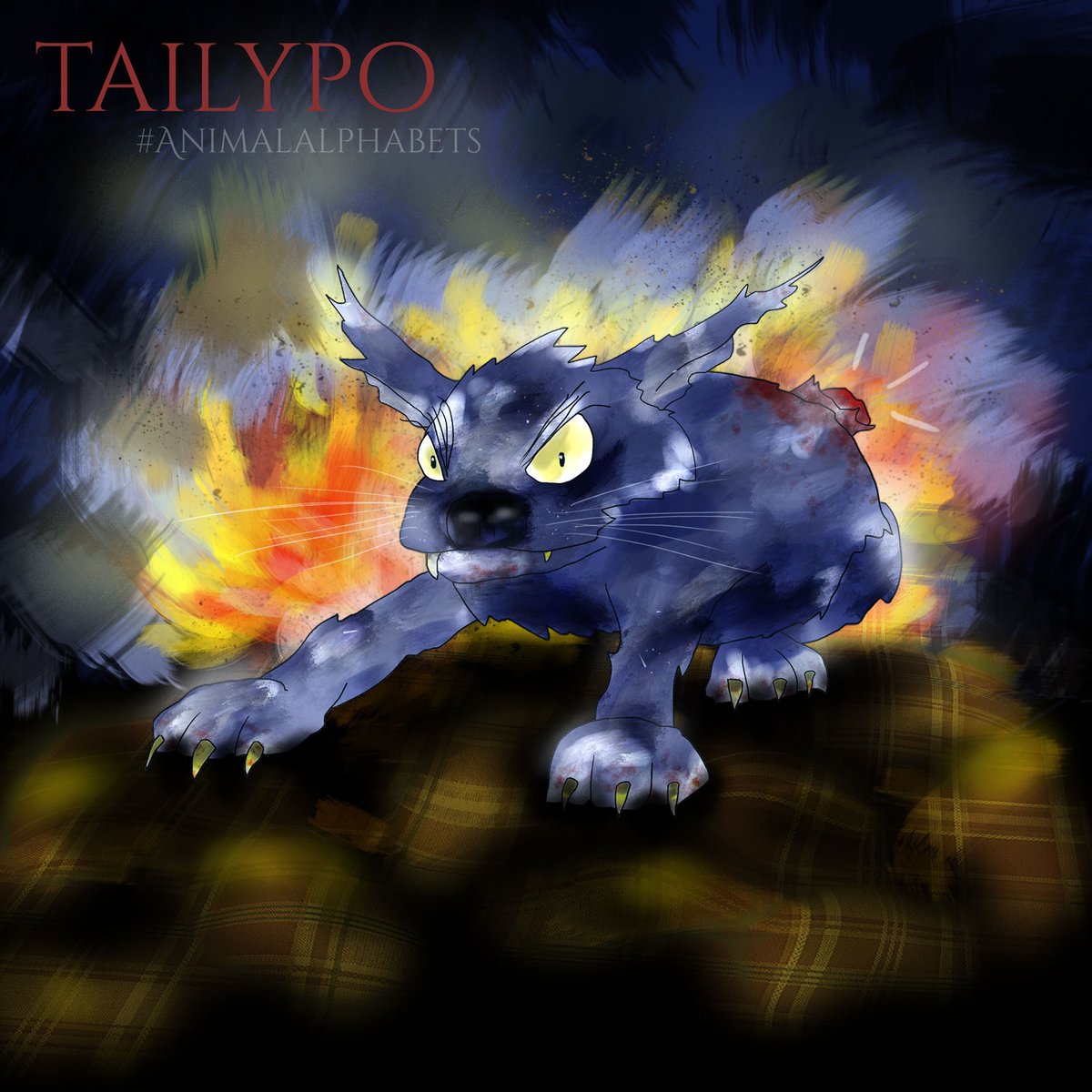 AnimalAlphabets's tweet photo. Next up T is for Tailypo, illo thanks to @fleetloop (https://t.co/53IqTwCu1L instagram, https://t.co/b3tA2TsEry facebook)  Post Monday 7.30pm BST with #AnimalAlphabets #MythicalAlphabet also be sure to tag us on @AnimalAlphabets so we don't miss your tweets, thanks all! https://t.co/OfZ7YxC3rR