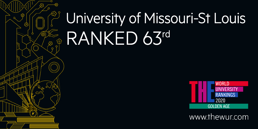UMSL is ranked the No. 63 Golden Age university in the world by Times Higher Education! Learn more at ow.ly/wmBL50AkUvp #UMSLproud #UMSLglobal #timeshighered