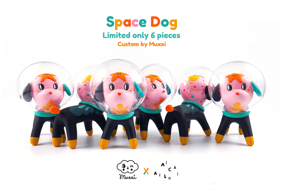 Muxxi's tweet photo. I love customizing vinyl toys, planning and painting until I see the final result. This is one of my latest collaboration with Han Ning for the 3rd Season of custom Space Dog, check it out!

#arttoy #designertoys #art #custom #spacedog #toys #customtoys #handmade #hanning #muxxi https://t.co/pOegOsw3Ej