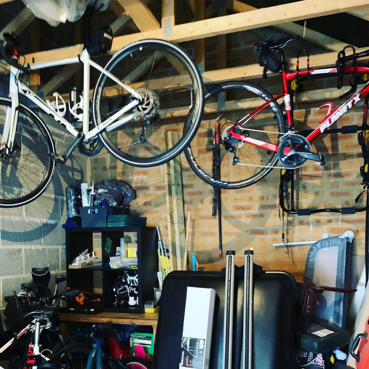 SwimBikeRun_UK's tweet photo. Been sorting the garage this week trying to create more space 

#cycling #cyclinglife #riding #bikesofinstagram #riding #triathlon #fitness #garage #bikestorage #lifebehindbars https://t.co/ow55uIEAdY
