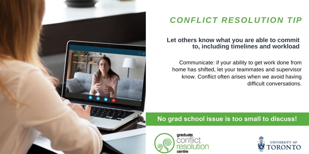 GradCRCUofT's tweet photo. Tip 4: Communicate timelines and workload https://t.co/kAAdurtzpI