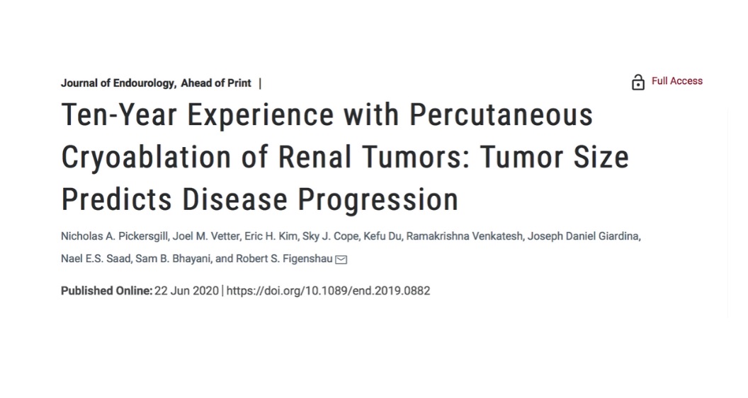 WashU Medicine Division of Urology (@washu_uro) on Twitter photo Can a tumor size predict disease progression? <a href="/NickPickersgill/">Nick Pickersgill, MD</a> and #WashUUrology faculty reviewed their 10-year experience with PCA for SRMs & asses predictors of disease progression. Read the study via <a href="/LiebertPub/">Mary Ann Liebert Inc</a>. bit.ly/2VlY1K6 Can a tumor size predict disease progression? <a href="/NickPickersgill/">Nick Pickersgill, MD</a> and #WashUUrology faculty reviewed their 10-year experience with PCA for SRMs & asses predictors of disease progression. Read the study via <a href="/LiebertPub/">Mary Ann Liebert Inc</a>. bit.ly/2VlY1K6