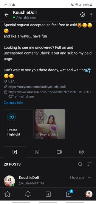 Check out my FREE PAGE @https://onlyfans.com/kushiedoll4free https://t.co/jY685qAZLd<a class="tags" target="_blank" title="On Twitter" href="/?out=eyJ0eXAiOiJKV1QiLCJhbGciOiJIUzUxMiJ9.eyJpYXQiOjE3MjUzODk1MzMsImlzcyI6InR3cG9ybnN0YXJzLmNvbSIsIm5iZiI6MTcyNTM4OTUzMywiZXhwIjoxNzU2OTI1NTMzLCJyZWRpcmVjdF91cmwiOiJodHRwczovL3R3aXR0ZXIuY29tL2h0dHBzIn0.PmiwHWjUJINb-aEGy7TidX_WUT726jUFmWpSSzwqcUiPaz5eO0ifeFz-XRxCx9Gde7FjTcTuQVZ5uvAVgbhAmQ">@https</a><a href="/tag/snapchat"class="tags"><span>#snapchat</span></a><a href="/tag/promo"class="tags"><span>#promo</span></a><a href="/tag/sub"class="tags"><span>#sub</span></a><a href="/tag/of"class="tags"><span>#of</span></a><a href="/tag/subscribe"class="tags"><span>#subscribe</span></a><a href="/tag/newvideo"class="tags"><span>#newvideo</span></a>