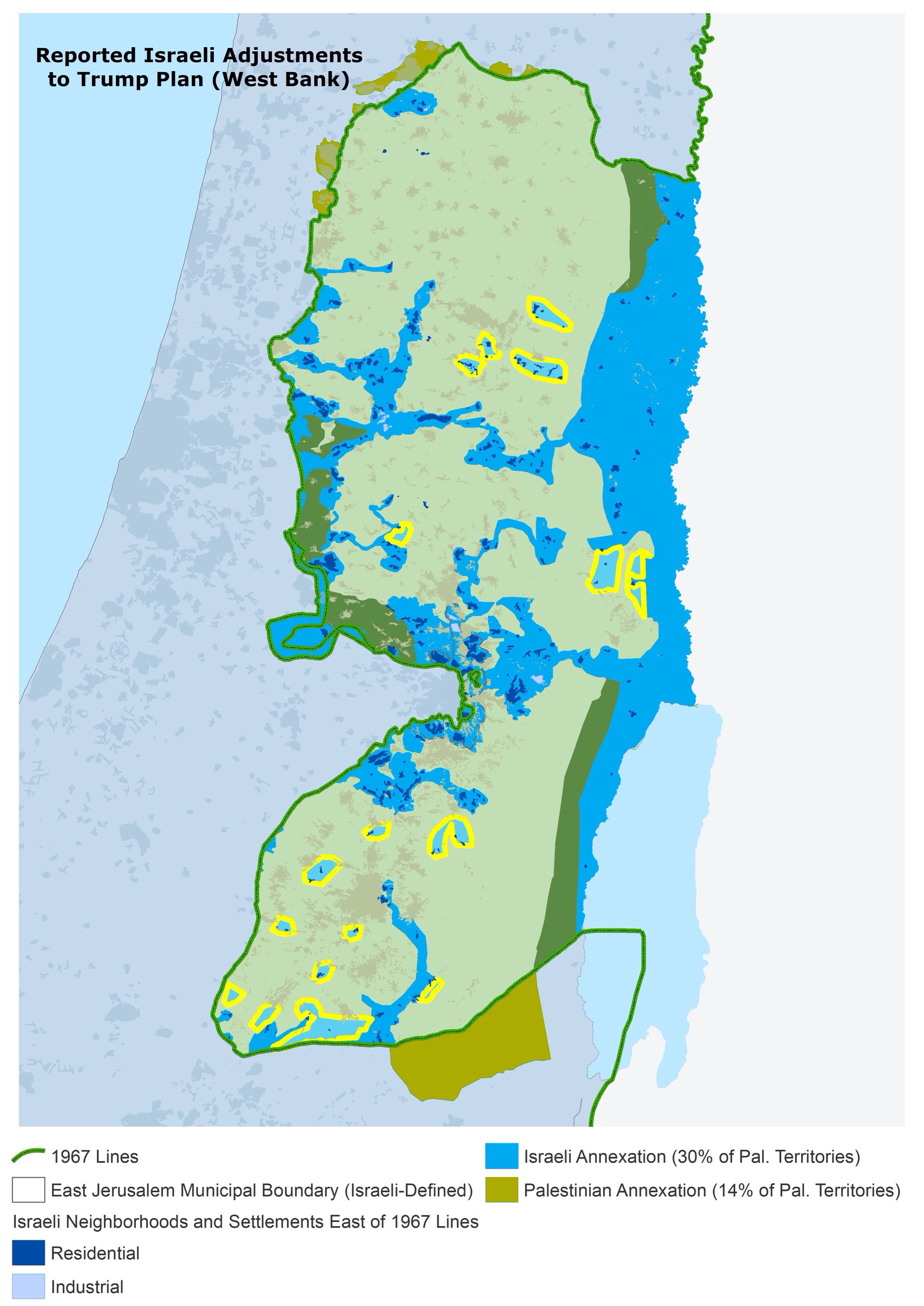 West Bank Map Settlements