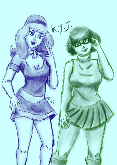 Fanart de Salsicha e Velma 💚💚💚  Velma x shaggy fan art, Scooby doo  mystery inc, Velma scooby doo