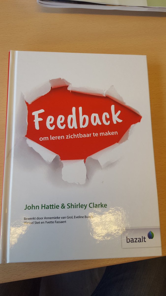 Inspirerend boek @_bazalt 
Met veel plezier gelezen!
#feedback #FormatiefHandelen #formatieveevaluatie <a href="/shirleyclarke_/">Shirley Clarke FCCT</a>