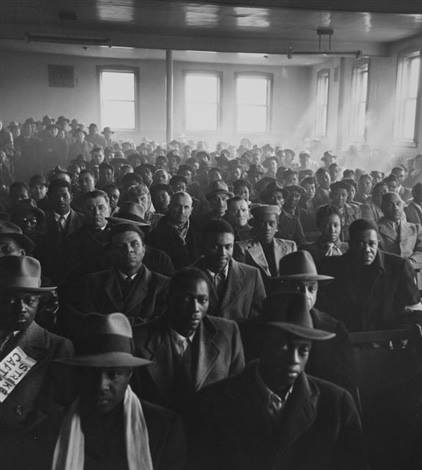 Wayne Miller, Chicago, Black Labor Union Workers on Strike, 1950