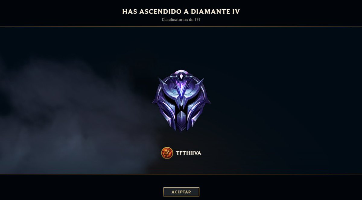 danicap45's tweet photo. Por fin he conseguido llegar a diamante en TFT ! ! !
Me alegra mucho haber mejorado tanto en el juego y ahora a ver si puedo seguir avanzando.
Quiero también dar las gracias a @G2Reven por sus streams didácticos que me han ayudado tanto a alcanzar diamante. https://t.co/PWS3cMfq69