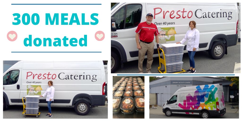300 Meals Donated to at risk seniors  <a href="/WestVanRec/">West Van Rec</a>  thanks to <a href="/HollyburnSchool/">Hollyburn Elementary School</a> Families that donated to “Hollyburn Donates”! Donations matched 35% by PrestoCatering.com. And still accepting donations! <a href="/chrkennedy/">Chris Kennedy</a> <a href="/WestVanDistrict/">District of West Vancouver</a> <a href="/365give/">365give</a> <a href="/NorthShoreNews/">North Shore News</a> <a href="/CTVNews/">CTV News</a> <a href="/globalnews/">Globalnews.ca</a>
