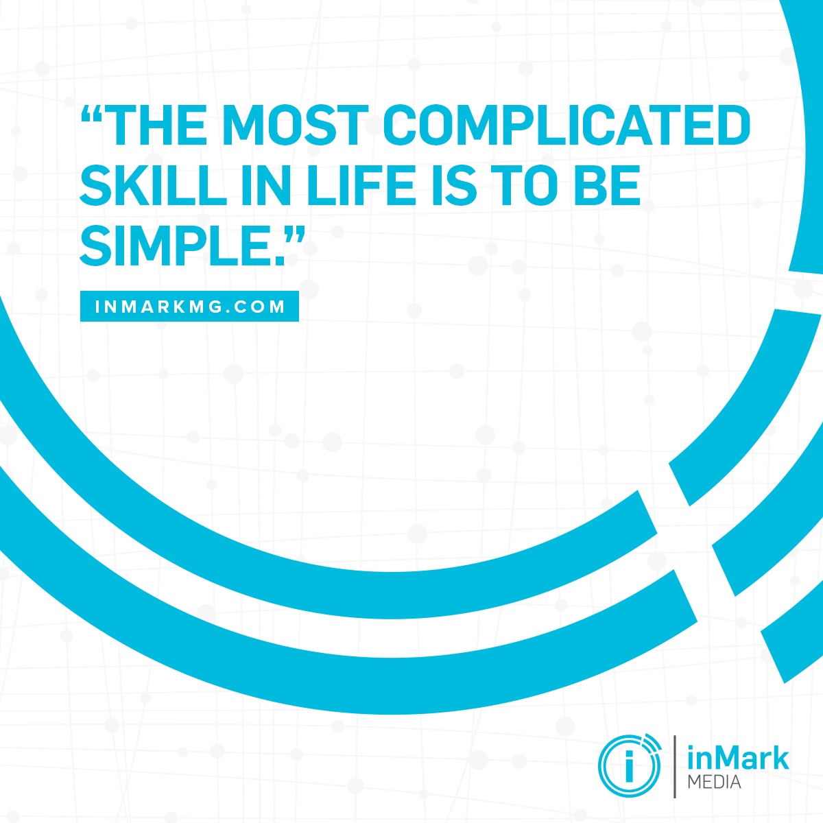 inmarkmg's tweet photo. Simplicity is key, take it day by day and live in the present! #inMarkmedia #AgencyLife #Makeyourmark https://t.co/dpEV7cNmr4