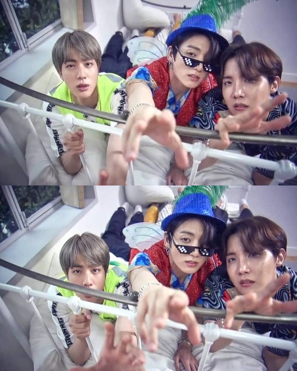 YuiNoona's tweet photo. so cute😘😘😍😍😍😍
The best BTS, good luck always💜💜💜💜

#BTS #BTSARMY #JIN #JUNGKOOK #JHOPE https://t.co/KW2qhD9Ko3