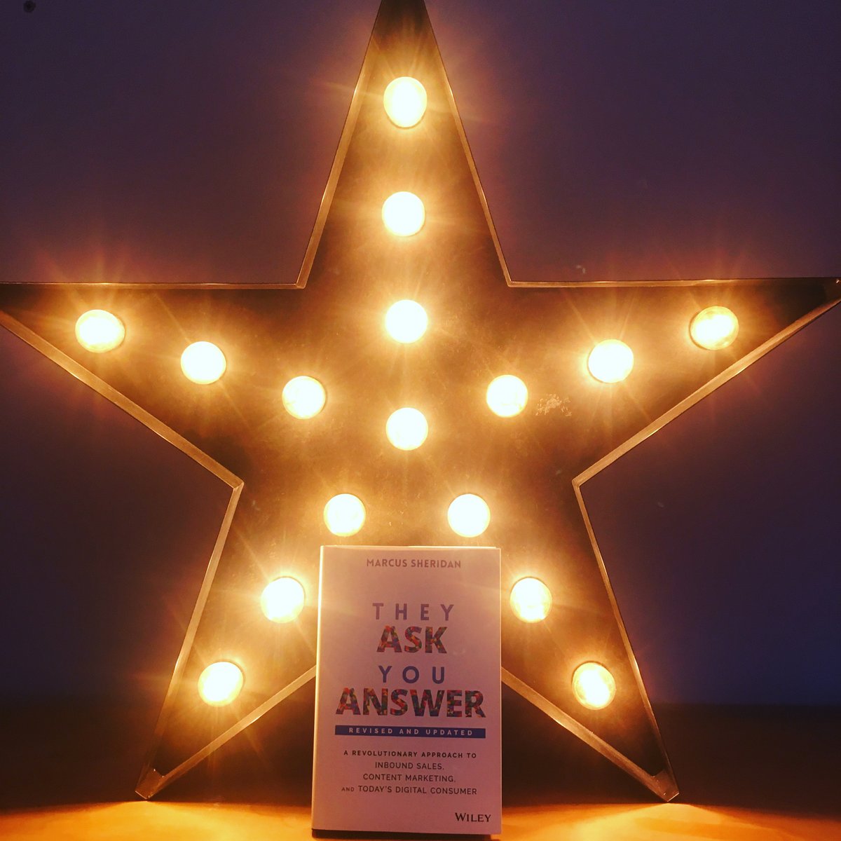 .<a href="/BrightStarCMA/">Bright Star Content Marketing Agency</a>'s #bookofthemonth is back! This time it's 
<a href="/MarcusSheridan/">Marcus Sheridan</a>'s 2nd edition of #TheyAskYouAnswer.

Let me know what you think. Or recommend another to me!

#Contentmarketing #neverstoplearning